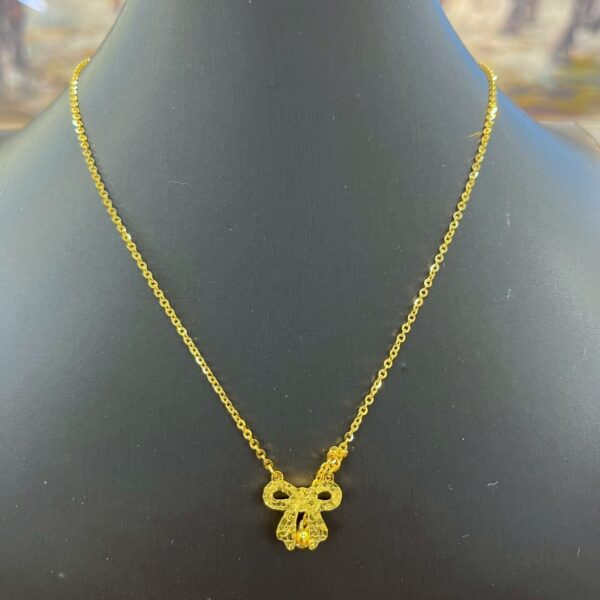 金銀匯 | 蝴蝶結套鍊 | 金包銀套鍊 | 女生金包銀項鍊